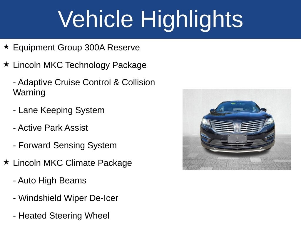 Used 2018 Lincoln MKC Reserve SUV