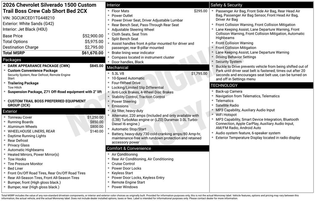 New 2026 Chevrolet Silverado 1500