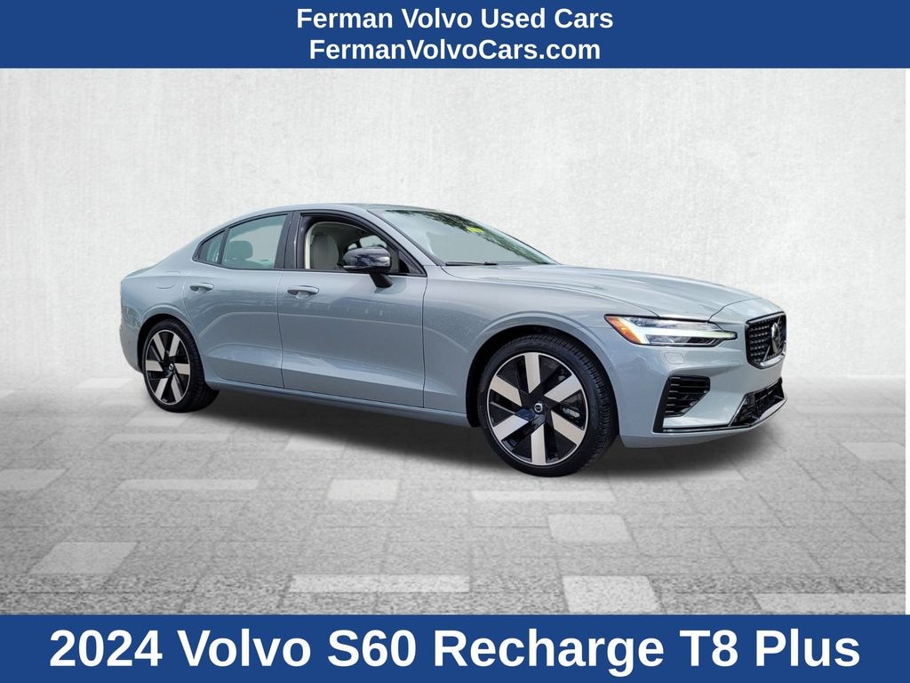 Certified 2024 Volvo S60 plug-in hybrid T8 Plus Dark Theme Sedan