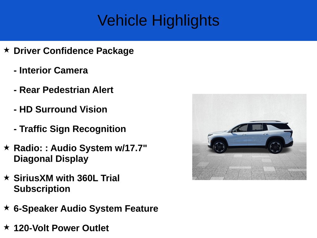 New 2027 Chevrolet Traverse