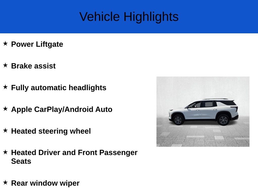 New 2026 Chevrolet Traverse