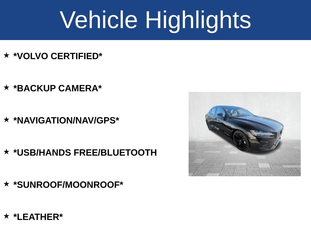 Certified 2024 Volvo S60 plug-in hybrid Ultimate Sedan