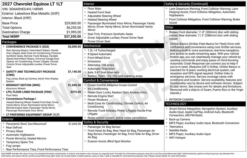 New 2027 Chevrolet Equinox