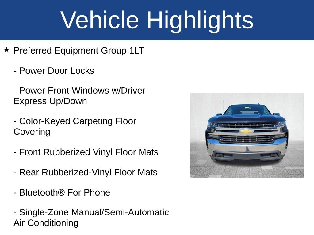 Used 2019 Chevrolet Silverado 1500 LT Truck Crew Cab