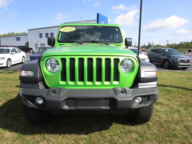 Used 2018 Jeep All-New Wrangler Sport S with VIN 1C4GJXAN0JW257222 for sale in Sault Sainte Marie, MI