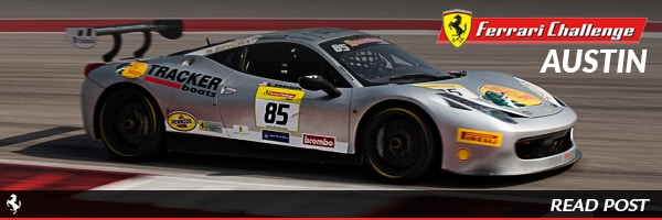 The Ferrari Challenge North America circuit results from Austin Texas