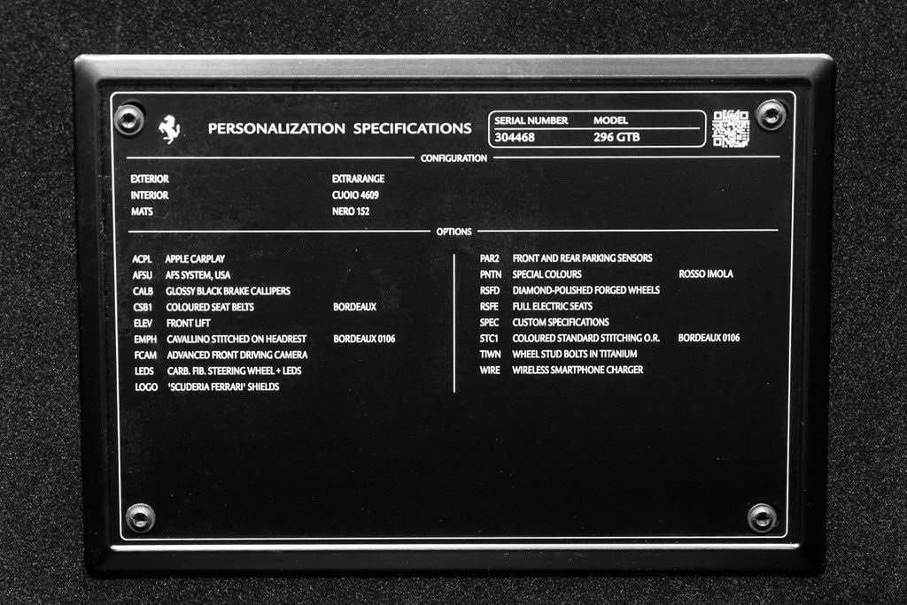 2024 FERRARI 296 - Image 20