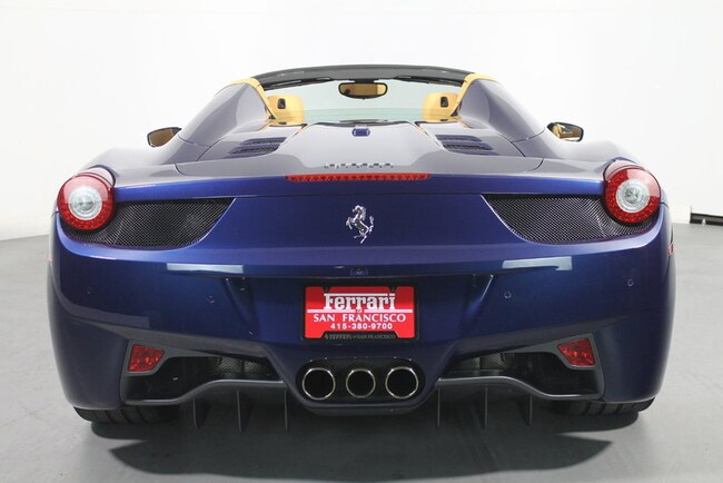 used 2012 ferrari 458 spider san francisco ca zff68nhaxc0187301