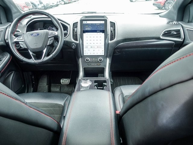Used 2021 Ford Edge ST-Line with VIN 2FMPK4J9XMBA60980 for sale in Demotte, IN