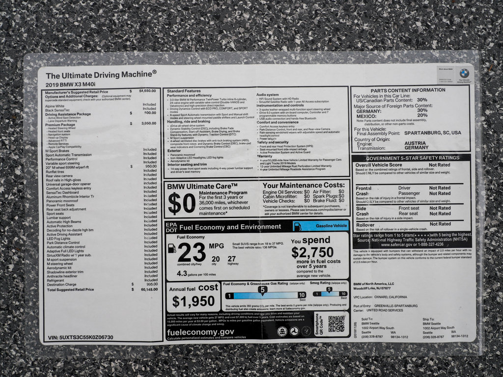 2019 BMW X3 40i - Photo 50