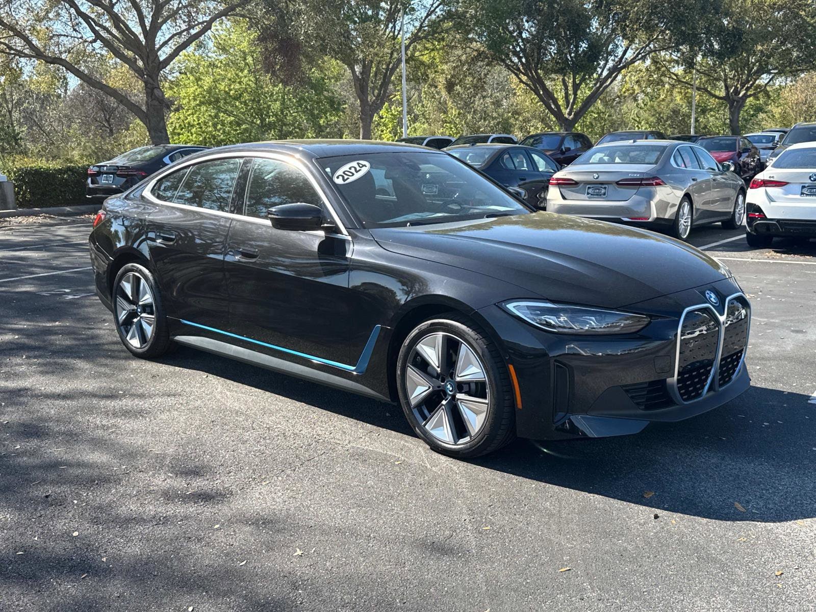 Certified 2024 BMW i4 Base with VIN WBY43AW08RFT19578 for sale in Glencoe, IL