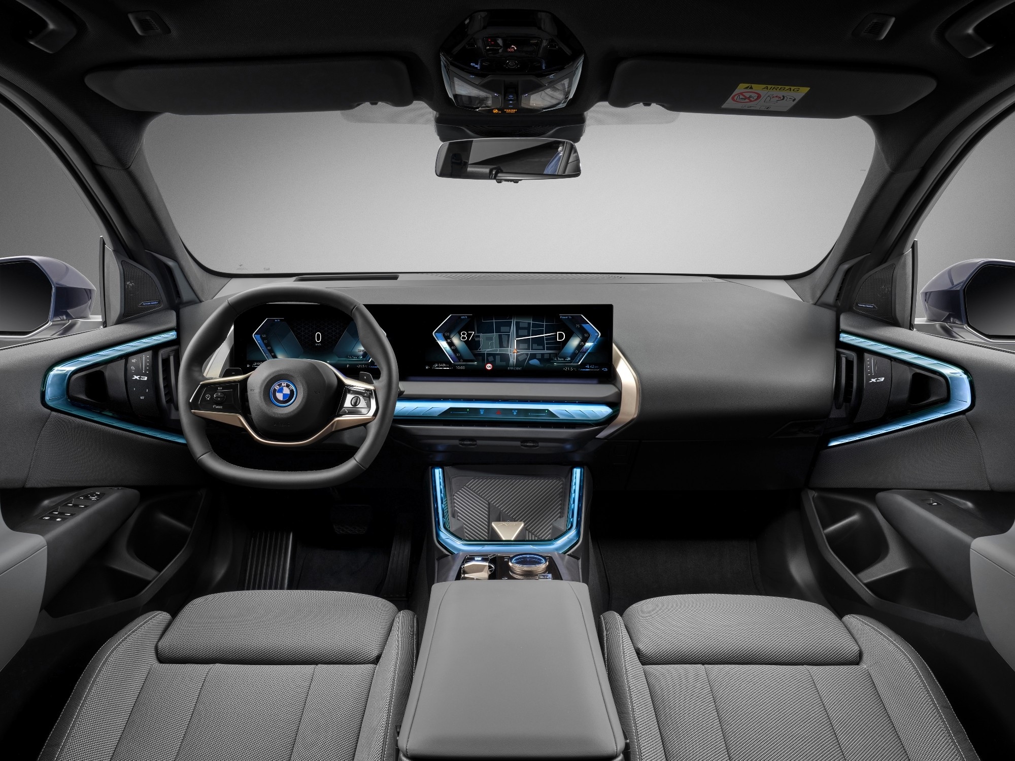 2026 BMW X3 interior front deashboard view