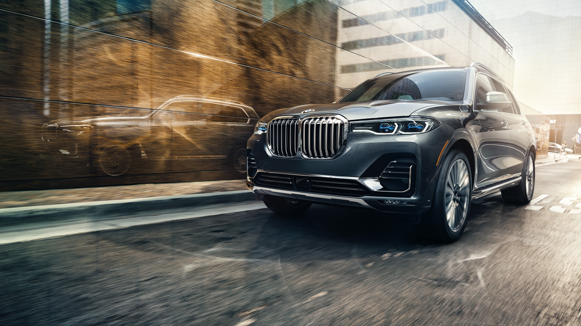 2020 BMW X7 on the road