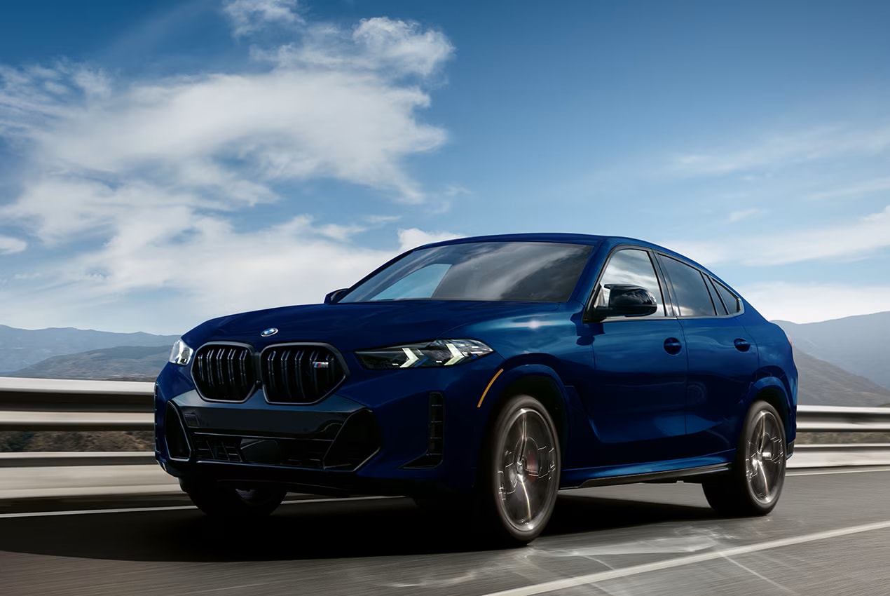 2026 BMW X6 SUV on the road