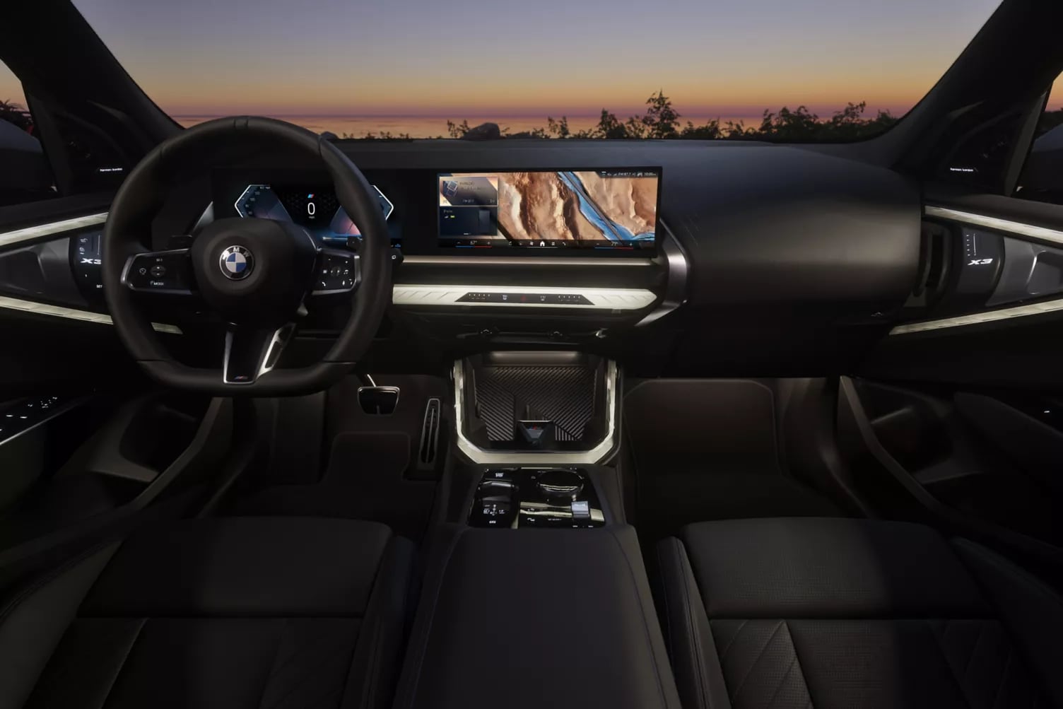2026 BMW X3 interior front dashboard image with tech.