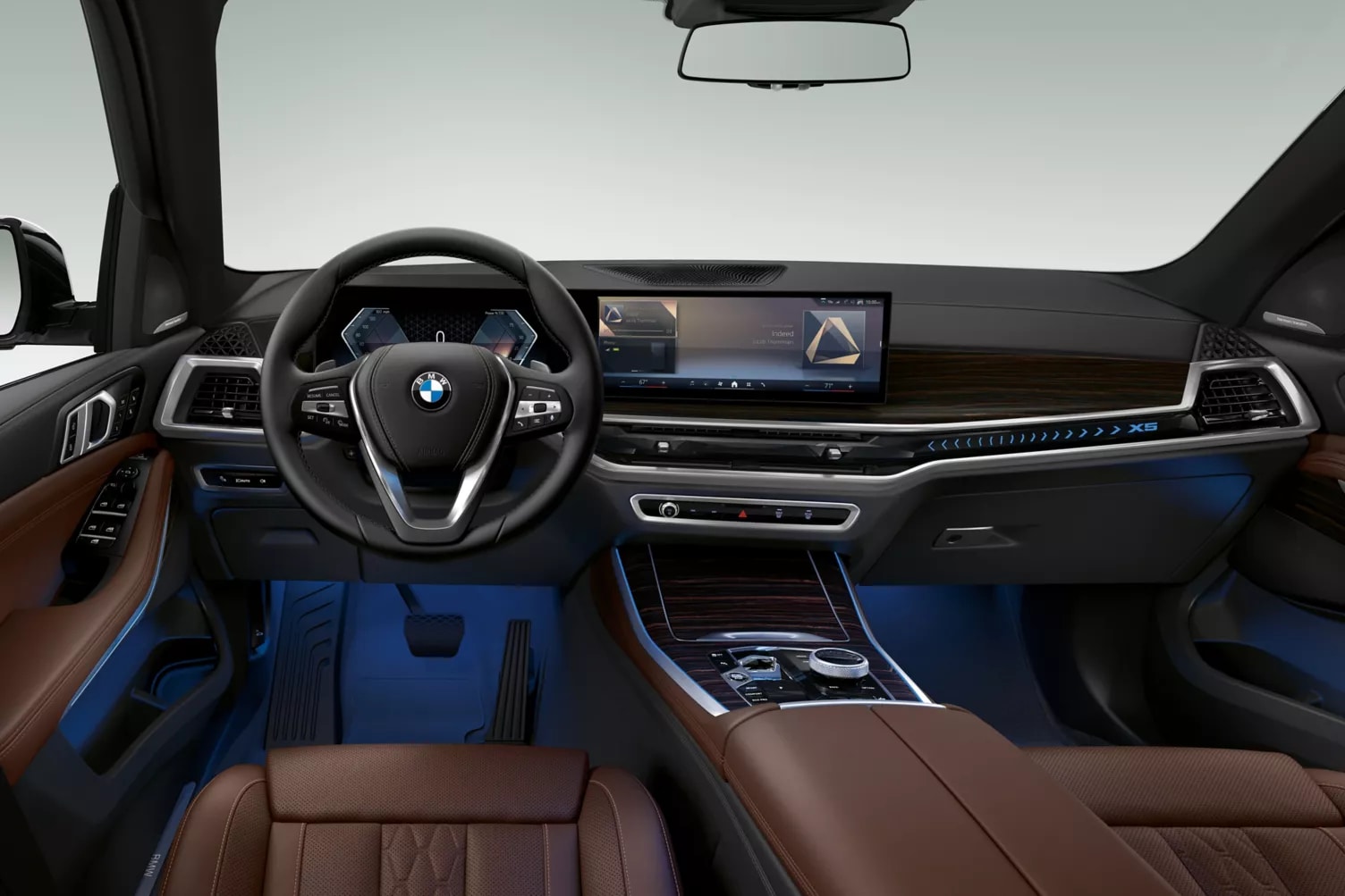 2026 BMW X5 interior front tech and seating