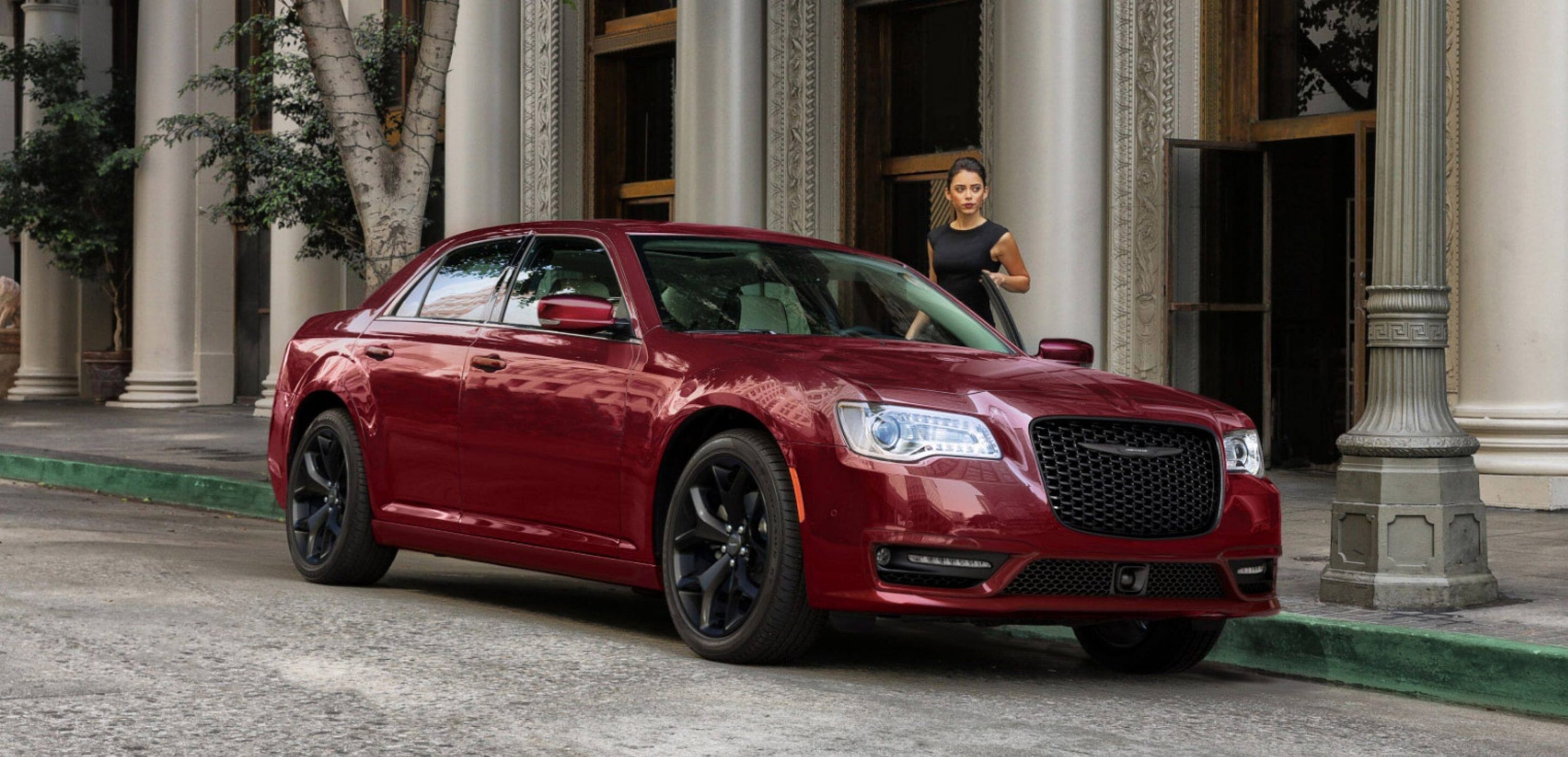 Red 2023 Chrysler 300 sedan
