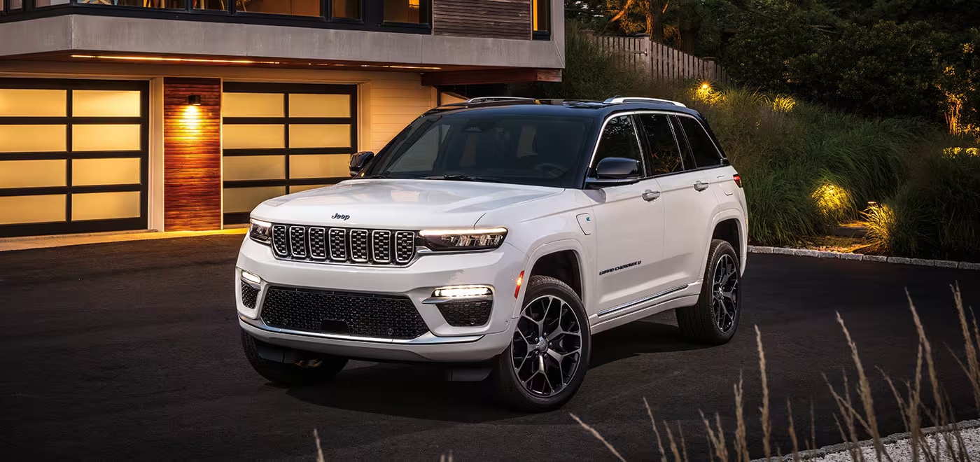 Jeep Grand Cherokee in a driveway