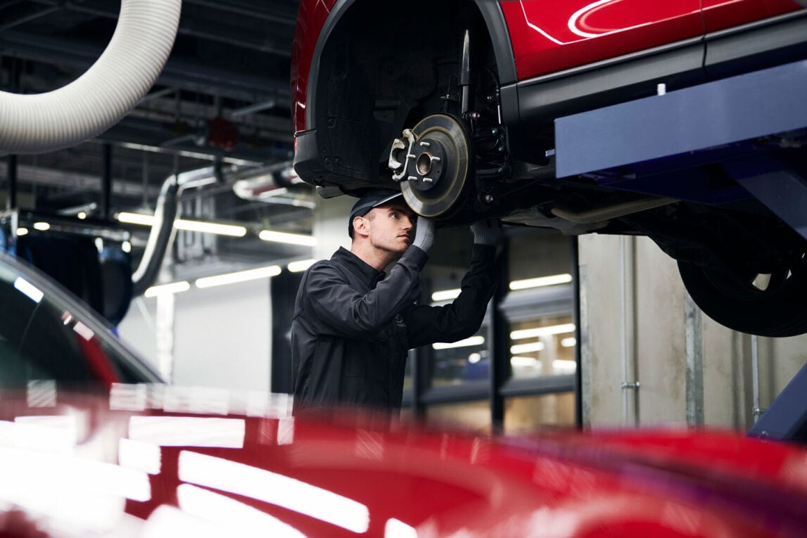 Mazda brake inspection