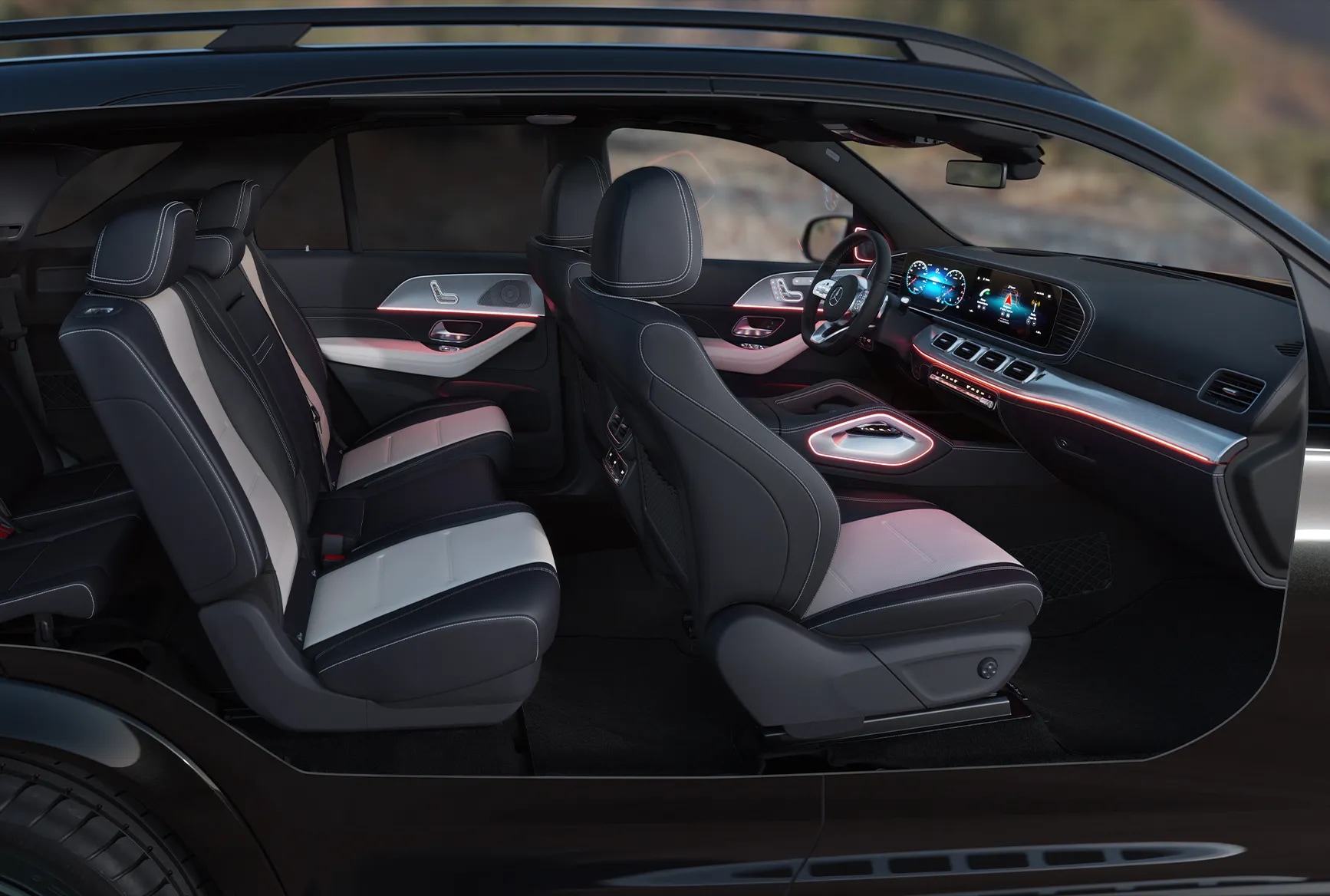2026 Mercedes-Benz GLE SUV profile interior view