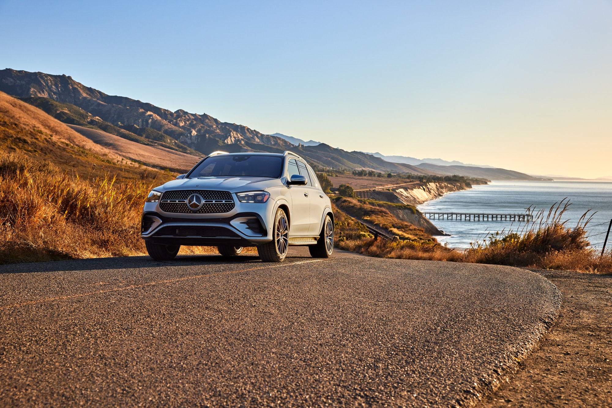2025 Mercedes-Benz GLE SUV Silver Coast Higway