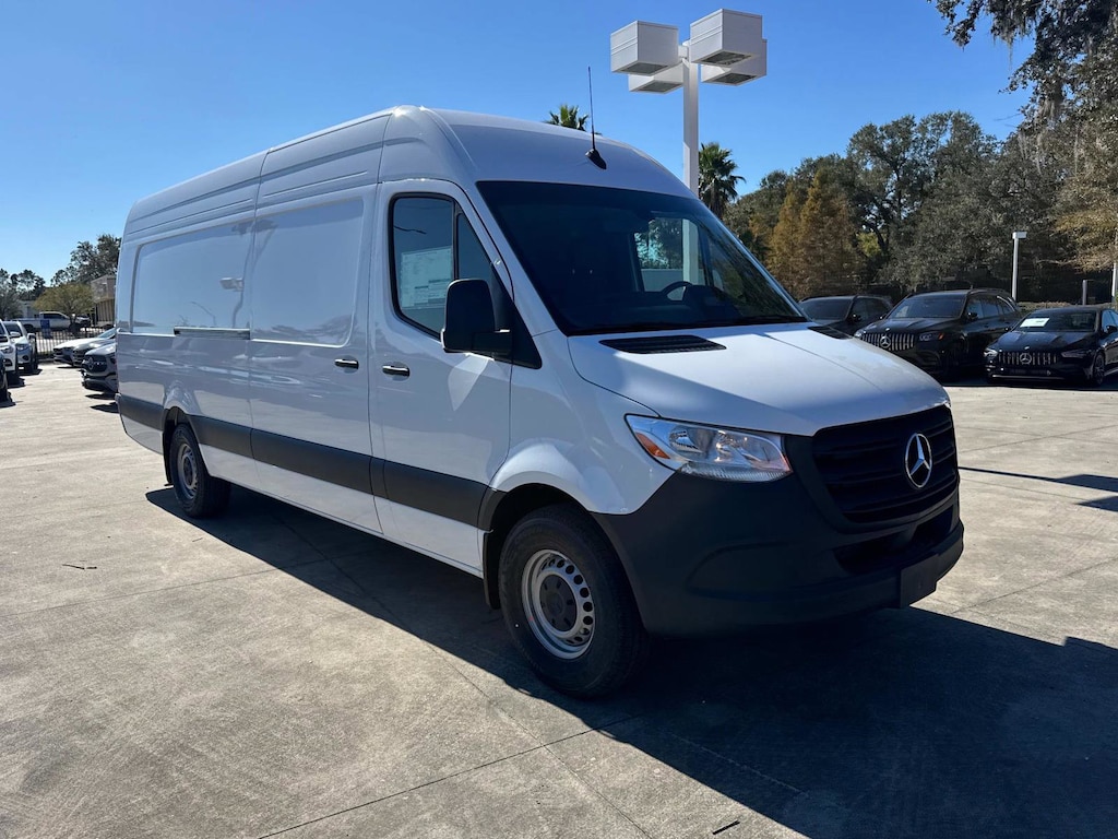 New 2025 Mercedes-Benz Sprinter Cargo Van High Roof 4-Cyl Diesel Van Extended Cargo Van