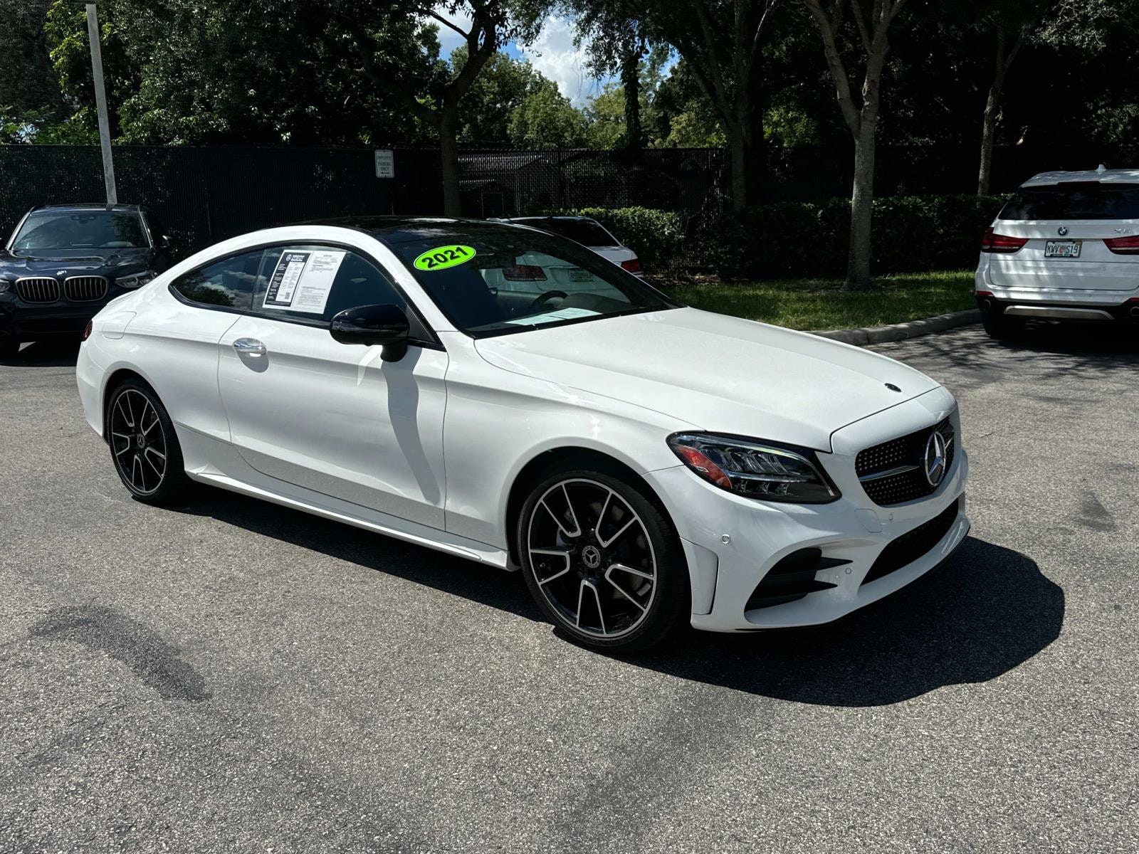 Certified 2021 Mercedes-Benz C-Class Coupe C300 with VIN W1KWJ8DB7MG072026 for sale in Lakeland, FL