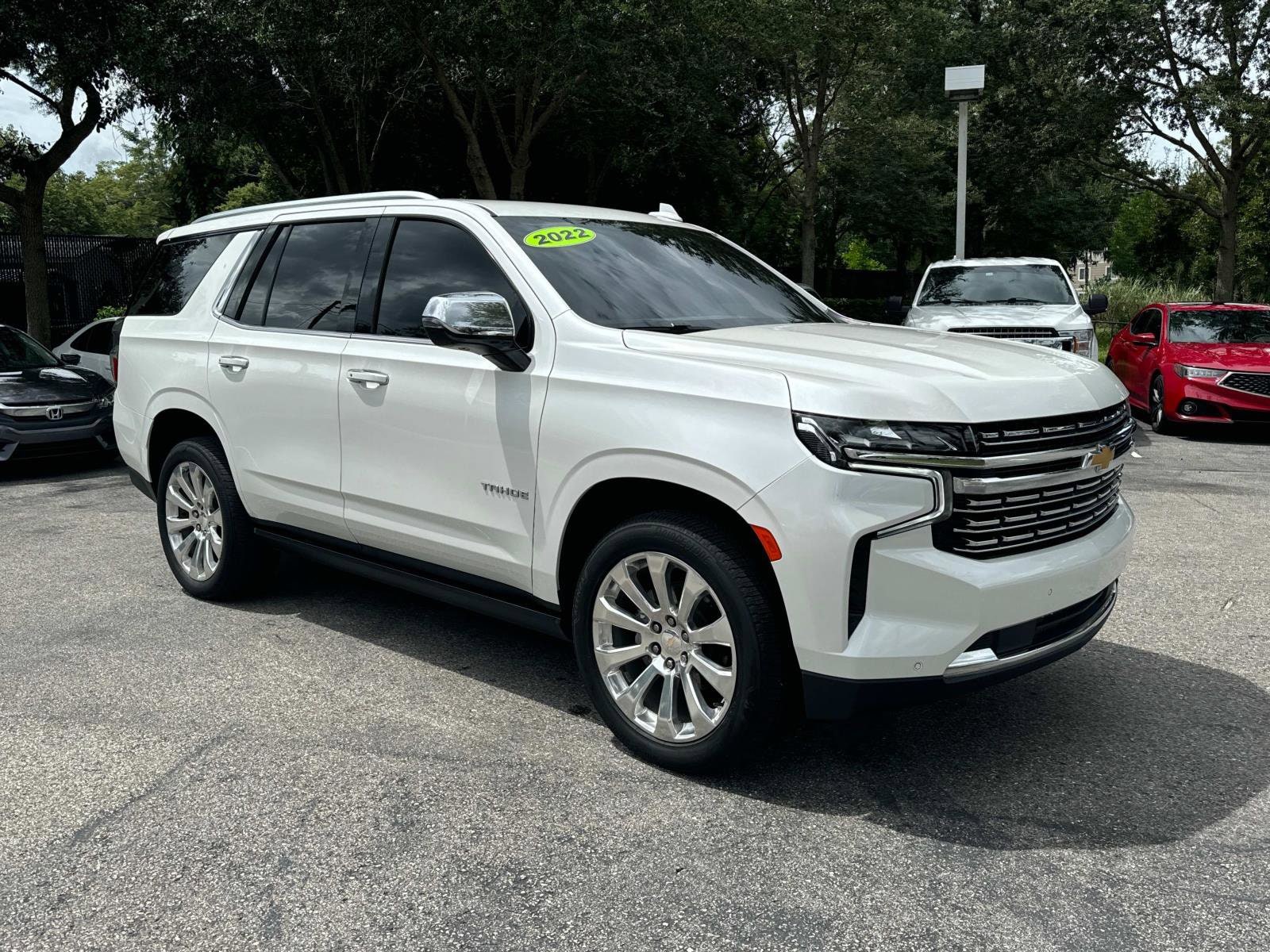 Used 2022 Chevrolet Tahoe Premier with VIN 1GNSKSKD5NR335103 for sale in Lakeland, FL