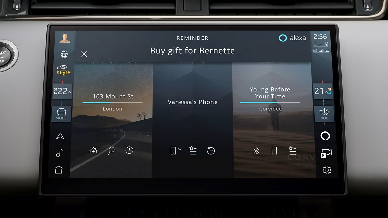 Land Rover dashboard display