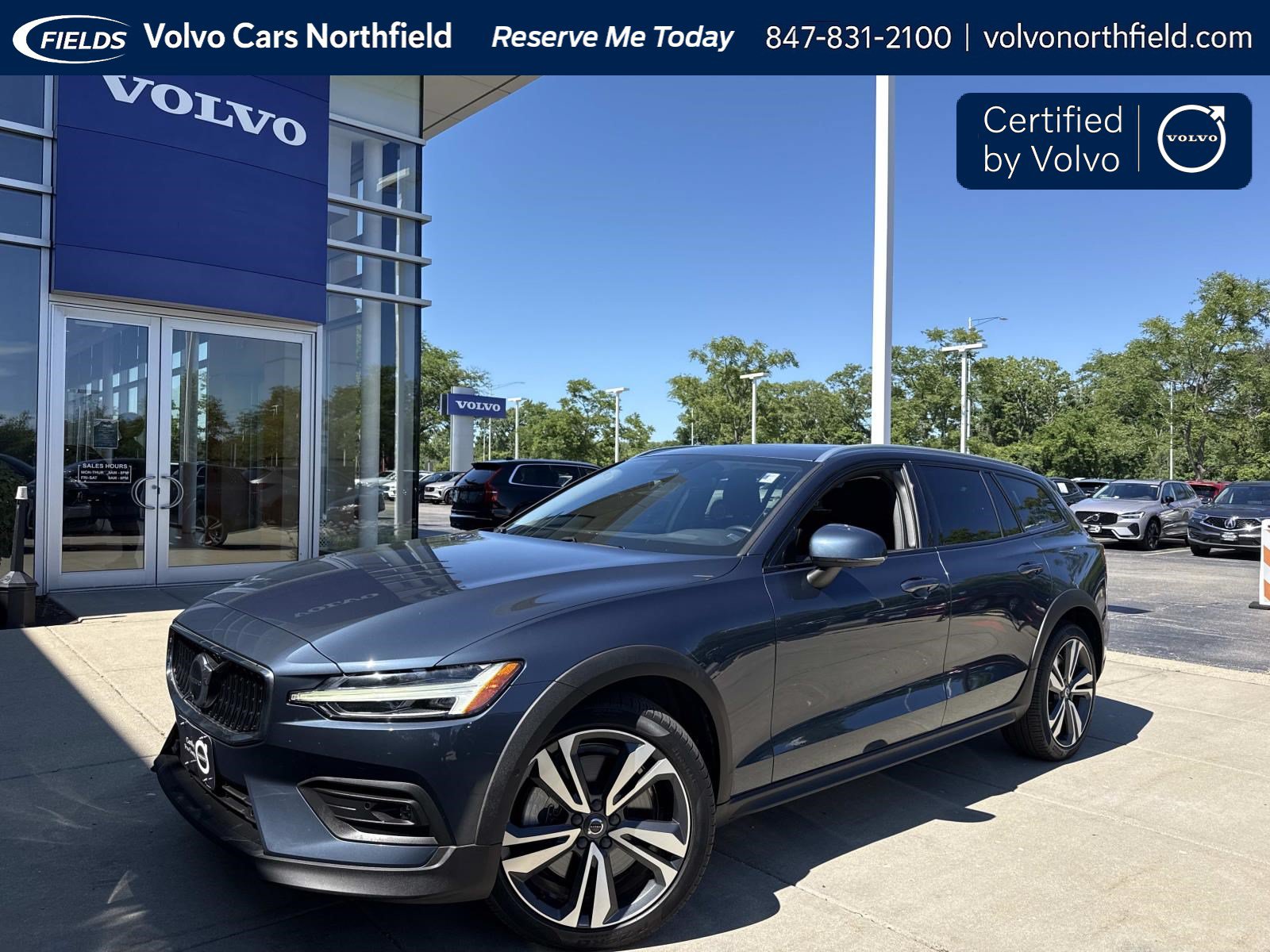 Denim Blue 2024 Volvo V60 Wagon All-Wheel Drive Automatic