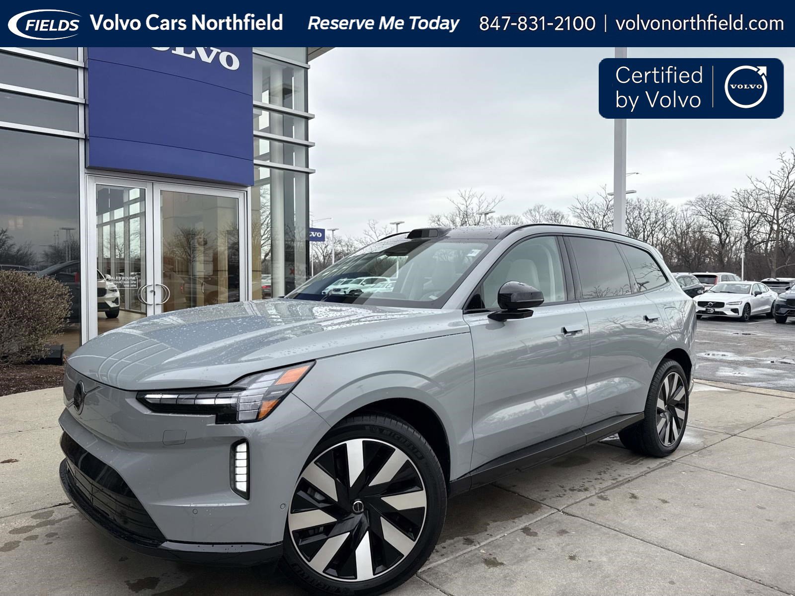 Vapour Gray Metallic 2025 Volvo EX90 Twin Ultra 7-Passenger eAWD SUV / Crossover All-Wheel Drive 1-Speed Automatic