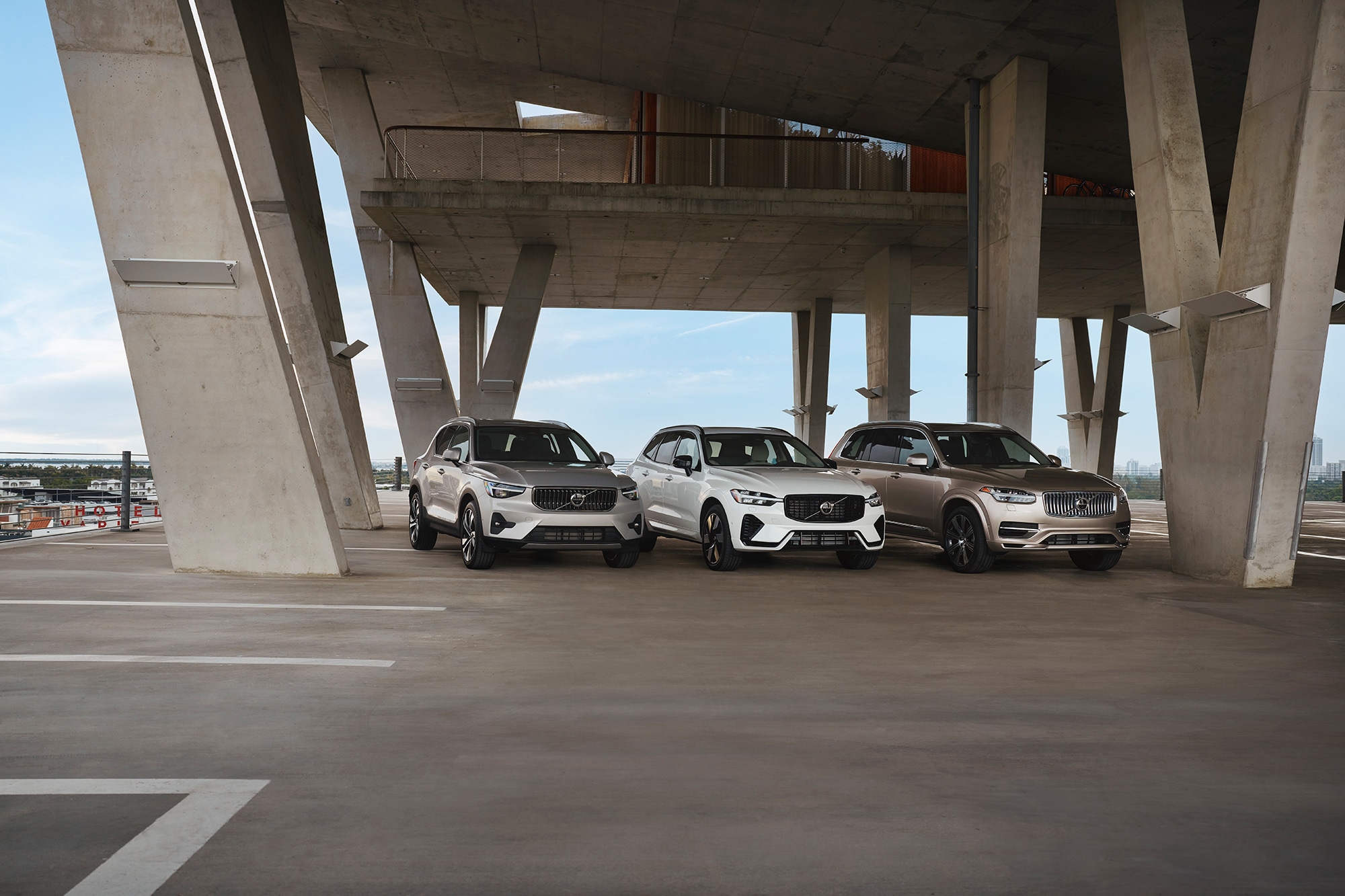 Three Volvo models