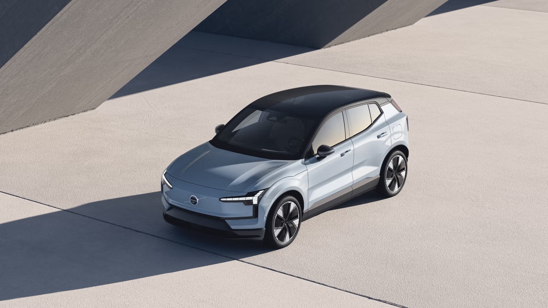 2025 Volvo EX30 overhead view
