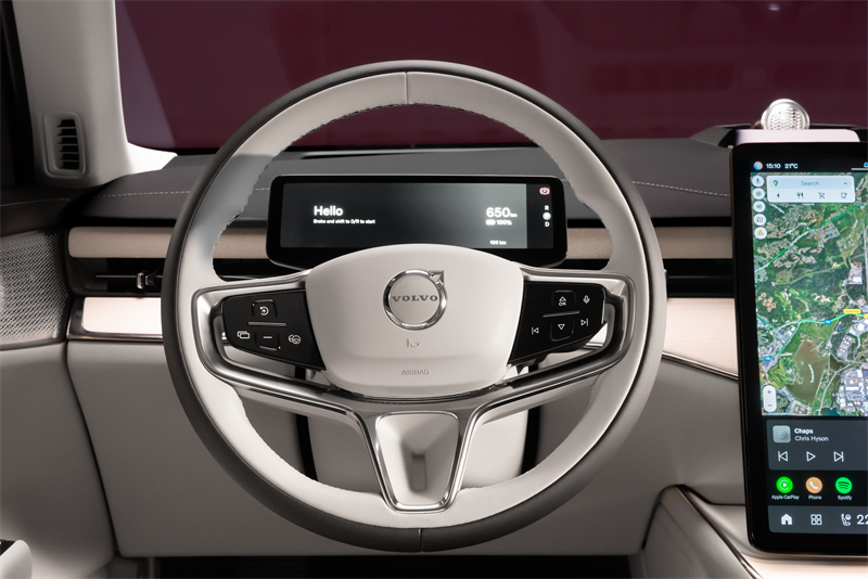 interior volvo ES90 steering wheel image