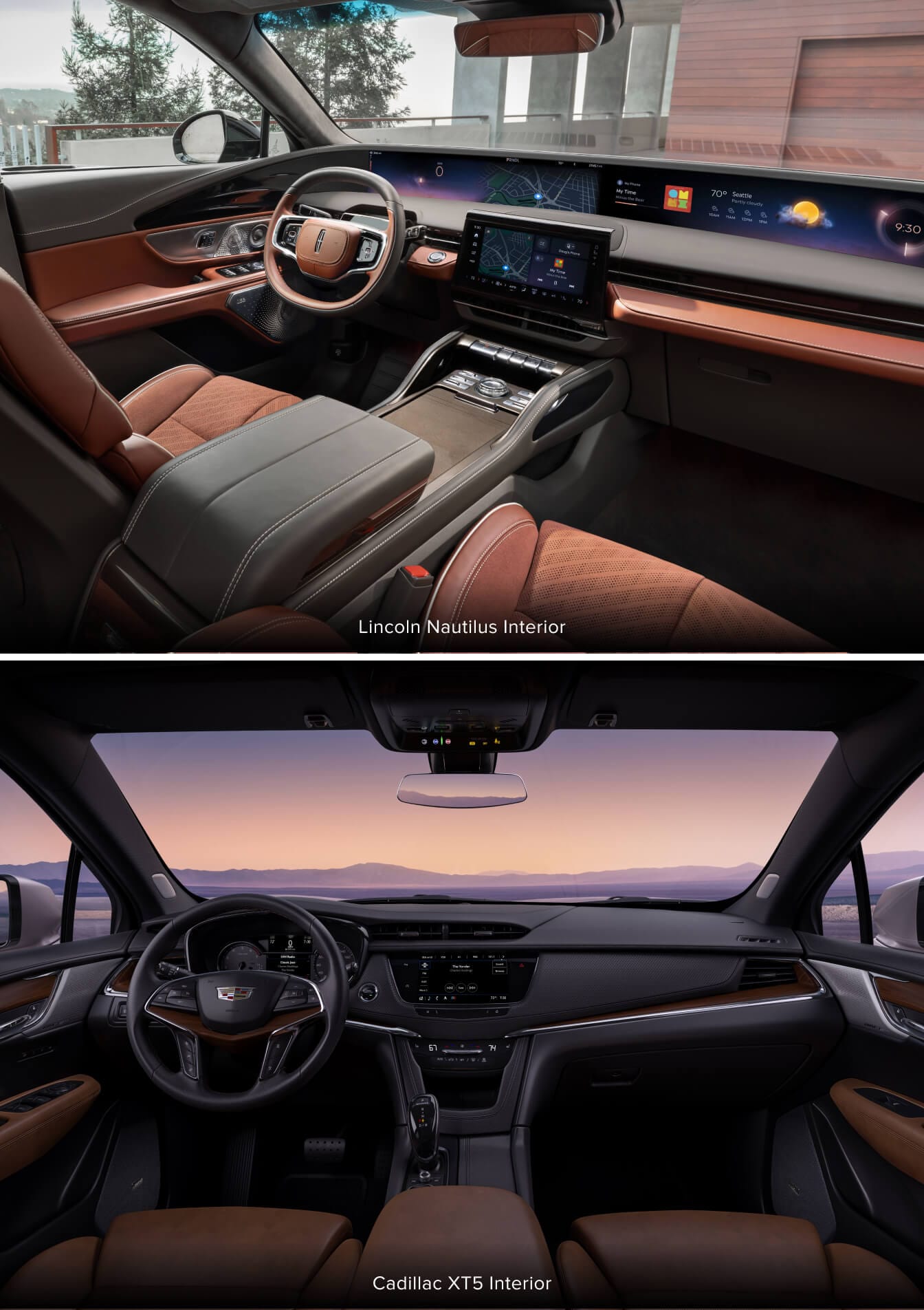 Lincoln Nautilus vs. Cadillac XT5 Interior Benefits