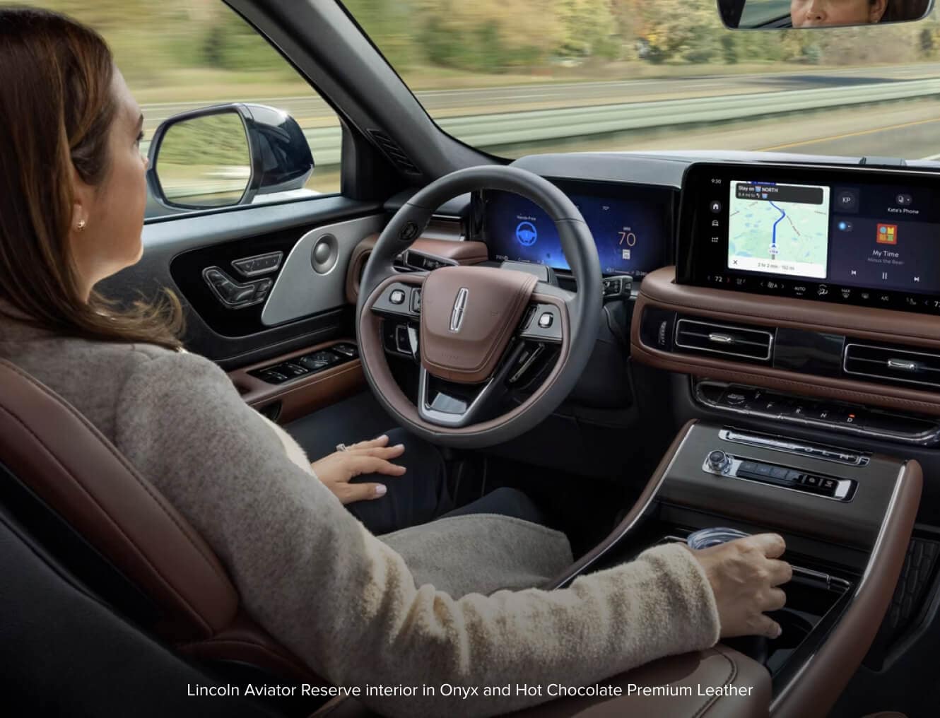 Lincoln Aviator demonstrates its standard BlueCruise hands-free system.
