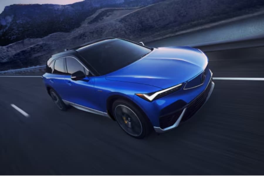 acura ZDX on a road near Las Vegas Valley