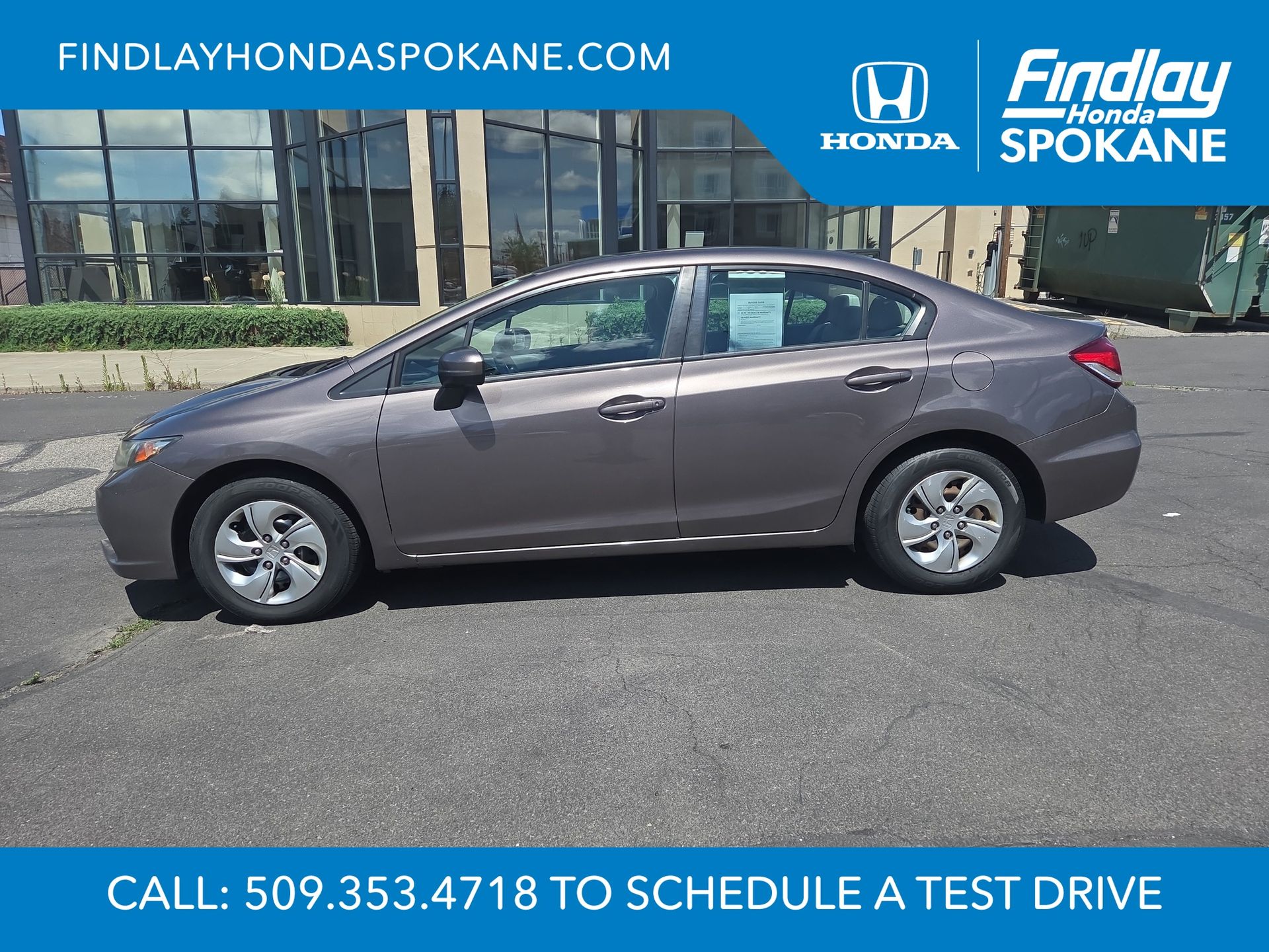 Used 2014 Honda Civic LX with VIN 19XFB2F57EE255889 for sale in Spokane, WA