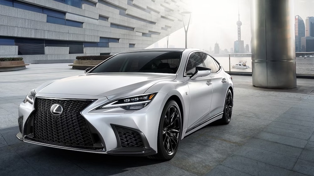 2025 Lexus LS exterior driving in Spokane, WA