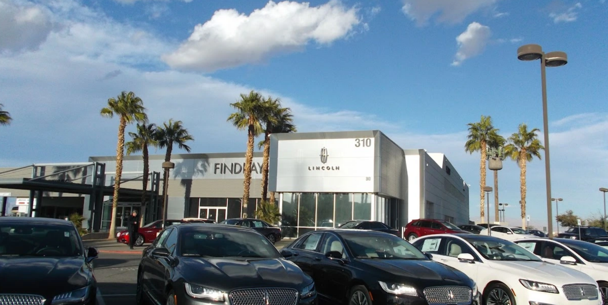 Findlay Lincoln Henderson Dealership Storefront in Henderson, NV
