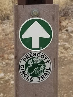 Prescott Circle Trail sign