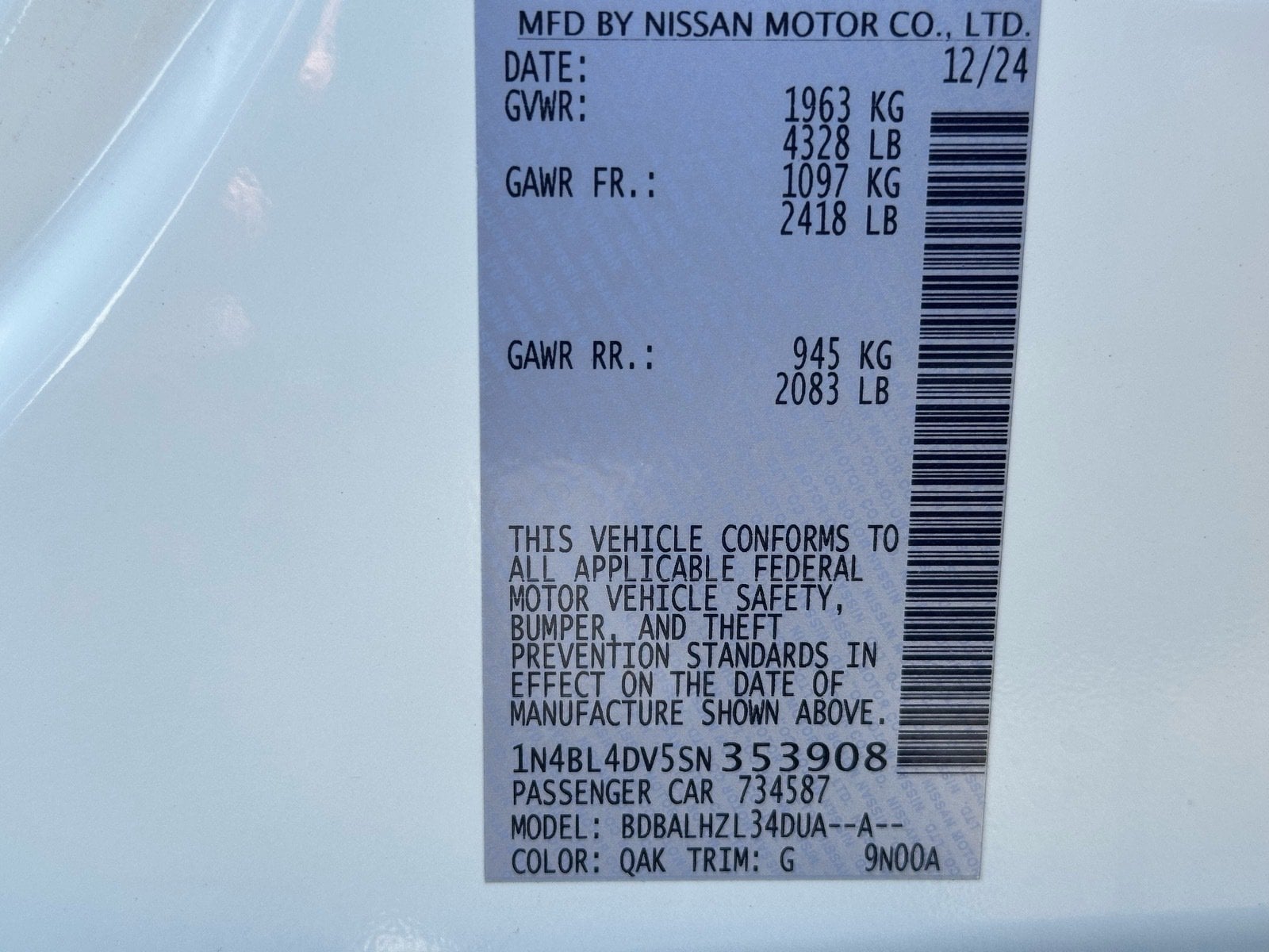 2025 Nissan Altima SV - Photo 31