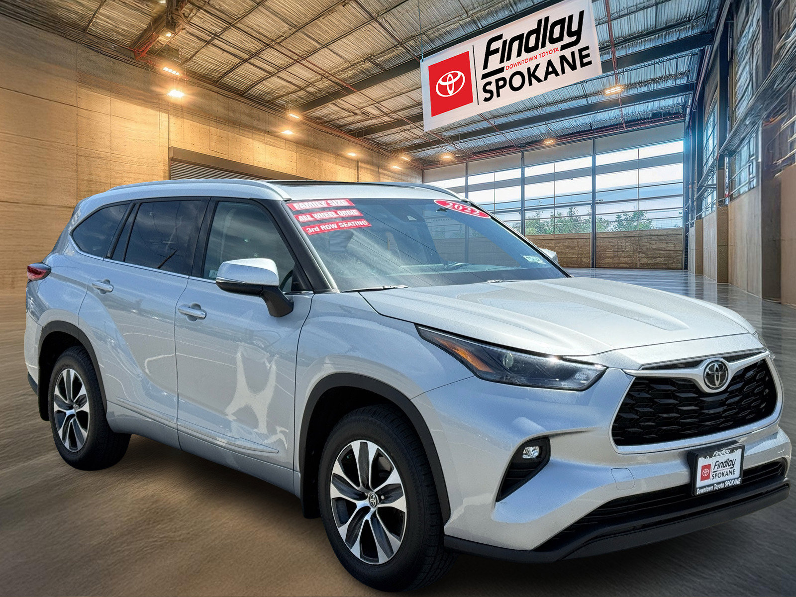 Certified 2022 Toyota Highlander XLE with VIN 5TDHZRBH9NS252575 for sale in Spokane, WA