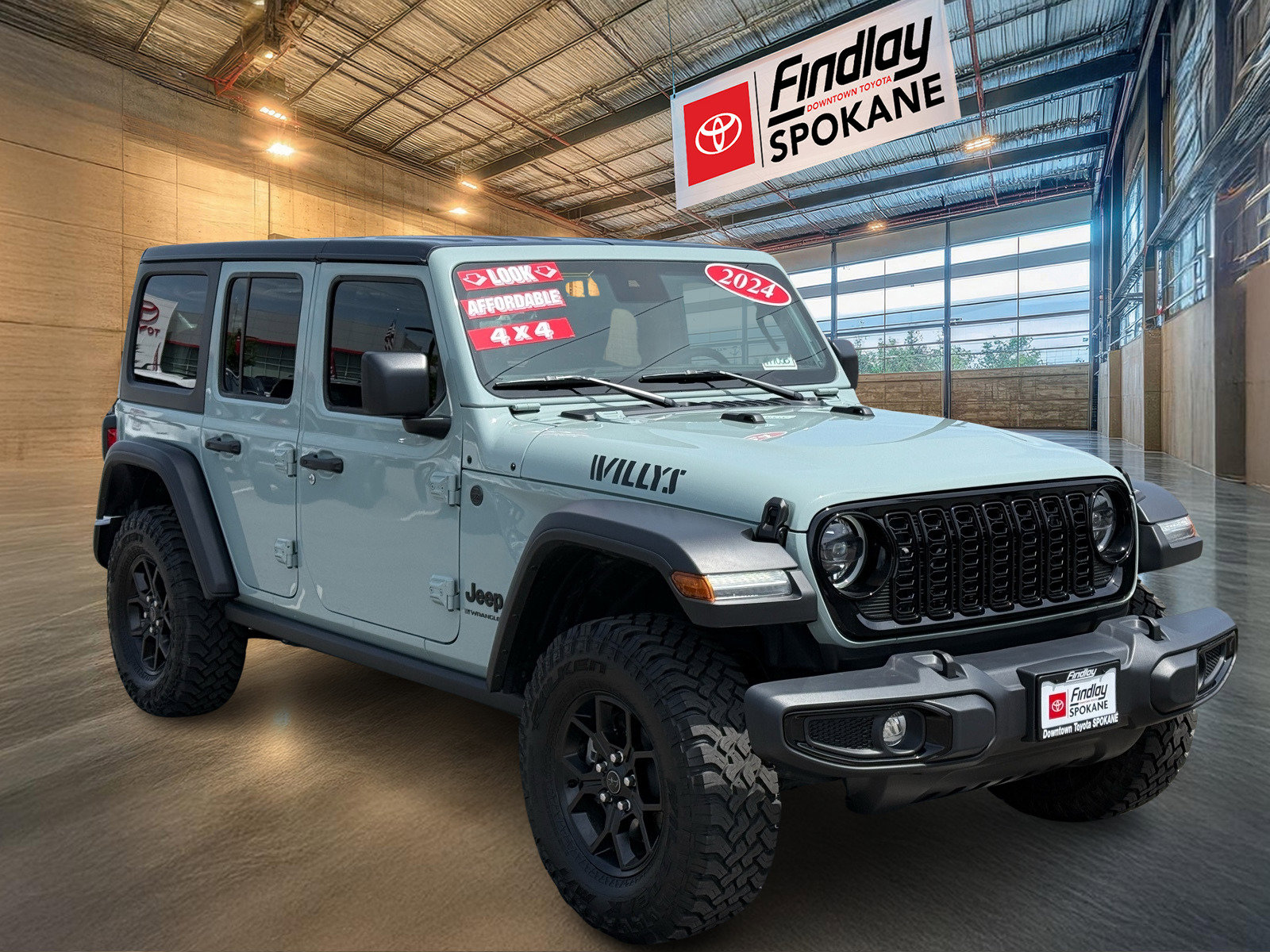 Used 2024 Jeep Wrangler 4-Door Willys with VIN 1C4PJXDG4RW300162 for sale in Spokane, WA