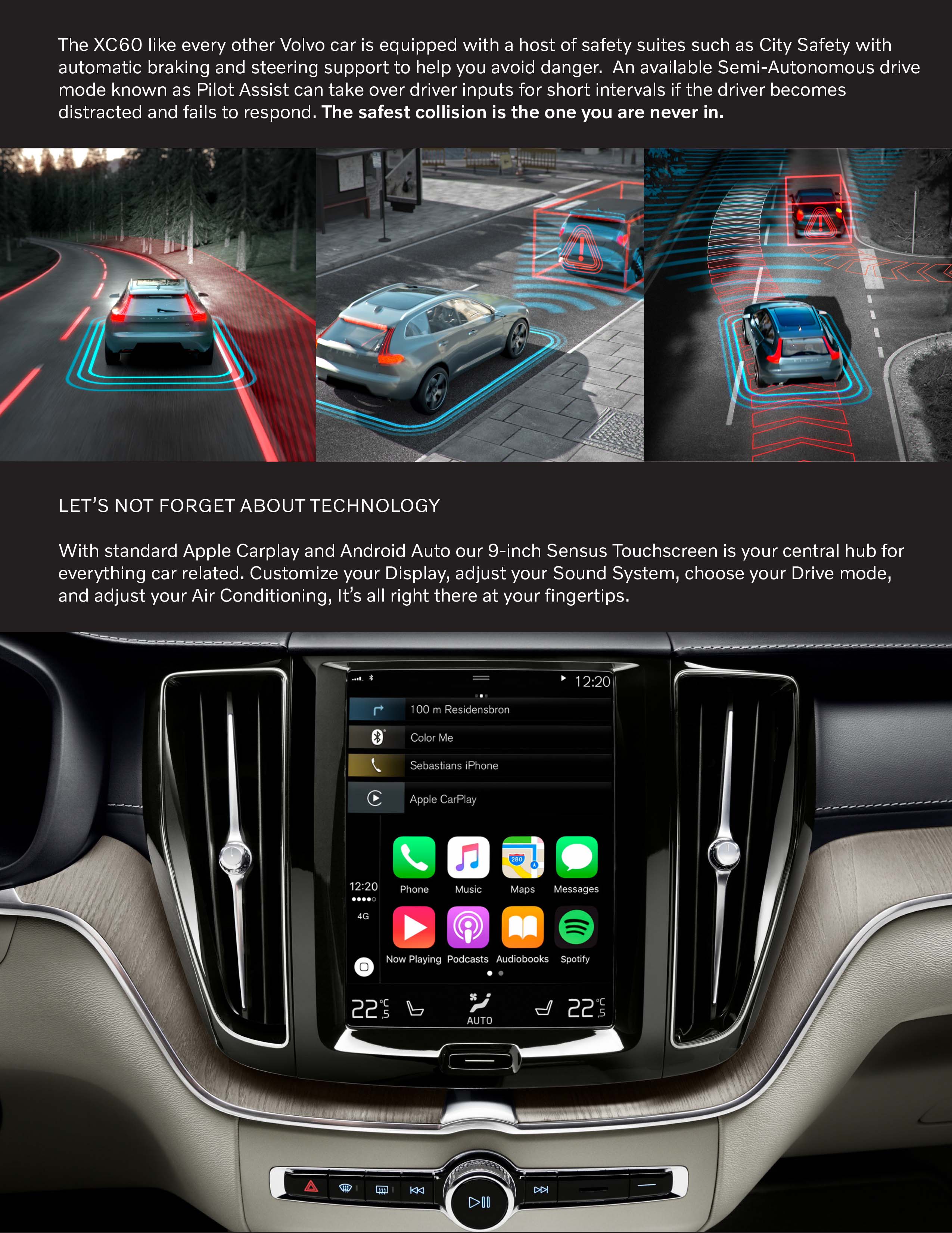 City Safety Volvo - Hệ thống cảnh báo và phanh khẩn cấp chủ động trên xe Volvo Đánh thác an toàn tối ưu trong mọi hành trình