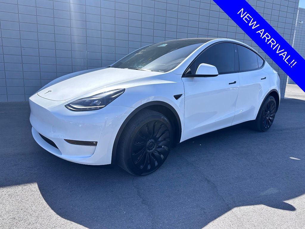 Used 2023 Tesla Model Y Long Range with VIN 7SAYGDEE8PF801638 for sale in Las Vegas, NV