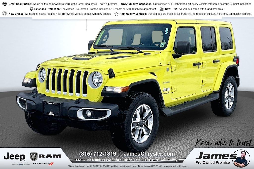 Used 2023 Jeep Wrangler 4-DOOR SAHARA 4X4 SUV
