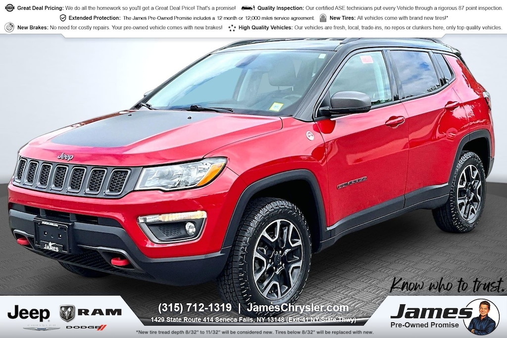 Used 2019 Jeep Compass Trailhawk 4x4 SUV