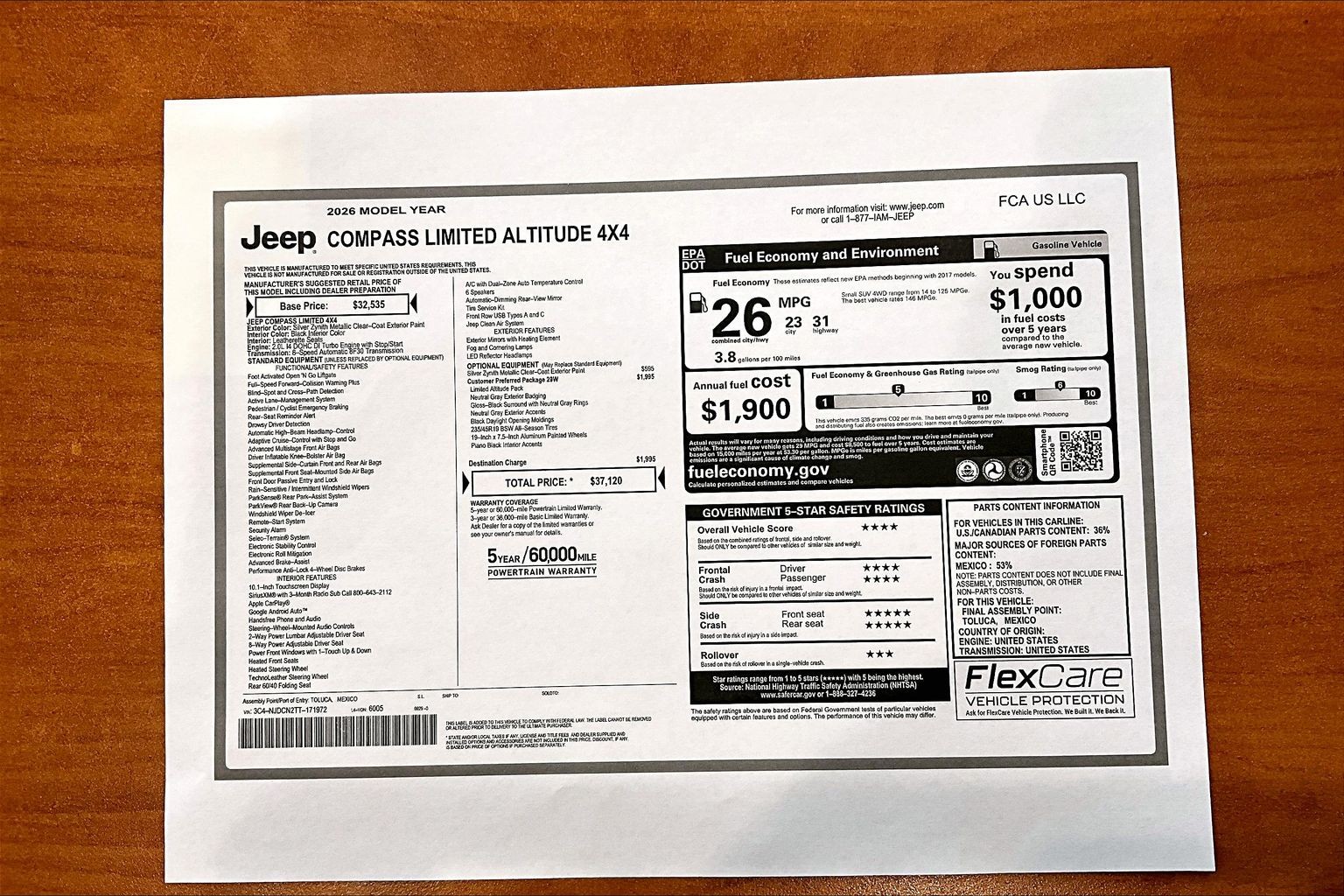 2026 Jeep Compass Limited Altitude - Photo 13