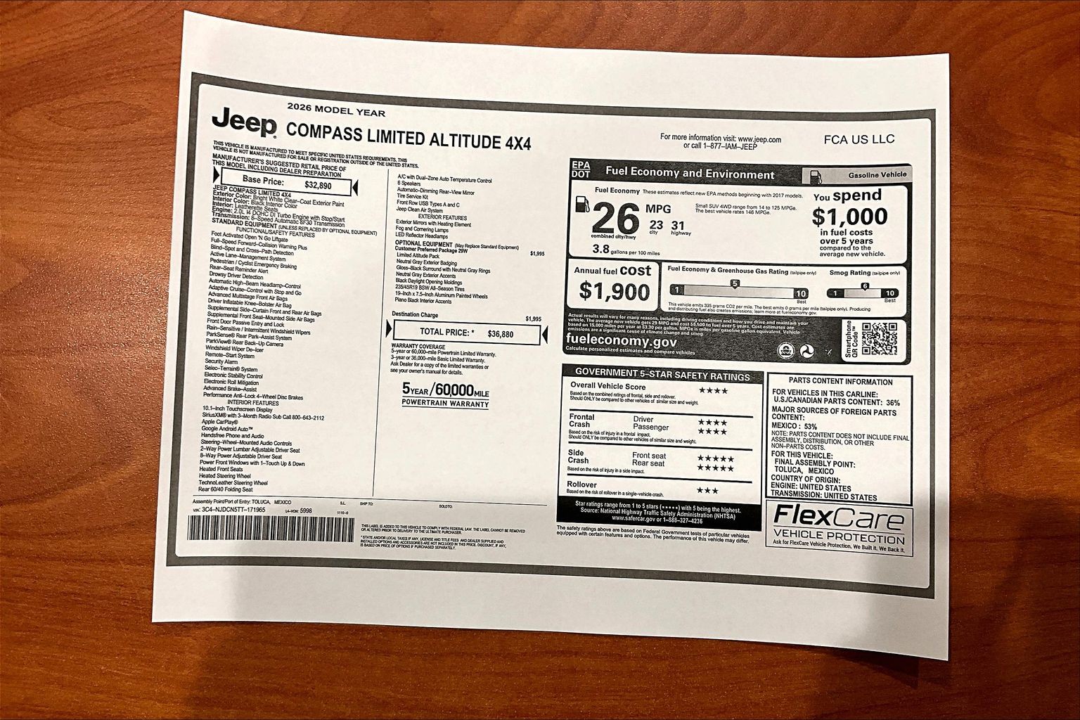 2026 Jeep Compass Limited Altitude - Photo 13